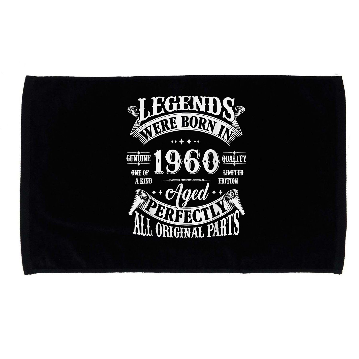 65th Birthday 65 Years Old Vintage Legends Born In 1960 Microfiber Hand Towel
