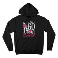 60th Birthday 60 & Fabulous Pink 60 Years Old Diamond Shoes Tall Hoodie