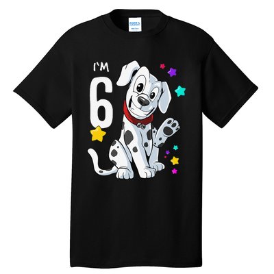 6th Birthday 6 Year Old Dalmatian Tall T-Shirt