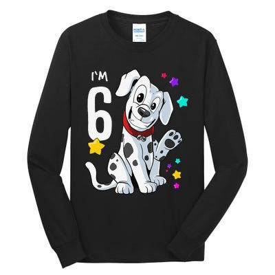 6th Birthday 6 Year Old Dalmatian Tall Long Sleeve T-Shirt