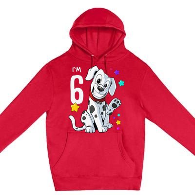 6th Birthday 6 Year Old Dalmatian Premium Pullover Hoodie