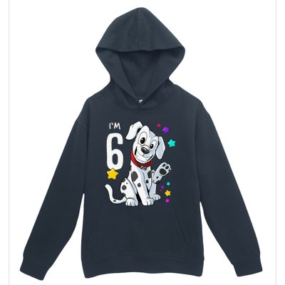 6th Birthday 6 Year Old Dalmatian Urban Pullover Hoodie