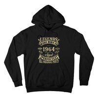 60th Birthday 60 Years Old Vintage Legends Born In 1964 Hoodie