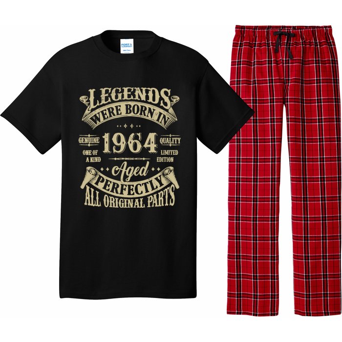 60th Birthday 60 Years Old Vintage Legends Born In 1964 Pajama Set