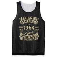 60th Birthday 60 Years Old Vintage Legends Born In 1964 Mesh Reversible Basketball Jersey Tank