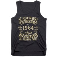 60th Birthday 60 Years Old Vintage Legends Born In 1964 Tank Top