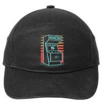 6th Birthday 6 Year Old Retro Gamer Level Up Unlocked 7-Panel Snapback Hat