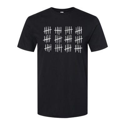 60th Birthday Anniversary 60 Tally Marks Softstyle® CVC T-Shirt