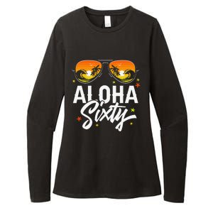 60th Birthday Aloha Beach Tropical Vacation Party Sunglasses Womens CVC Long Sleeve Shirt