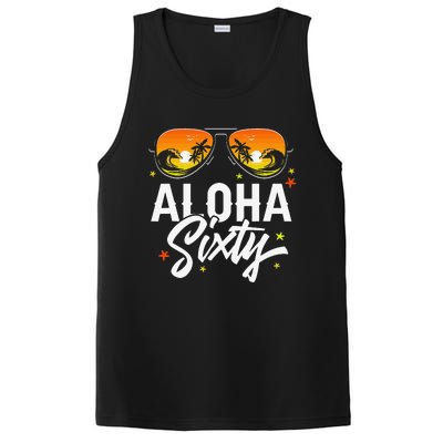 60th Birthday Aloha Beach Tropical Vacation Party Sunglasses PosiCharge Competitor Tank