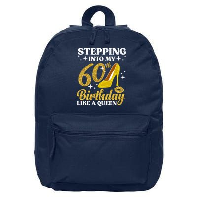 60th Birthday Art Ladies Girl Turning 60 Gag Idea 16 in Basic Backpack
