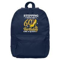 60th Birthday Art Ladies Girl Turning 60 Gag Idea 16 in Basic Backpack