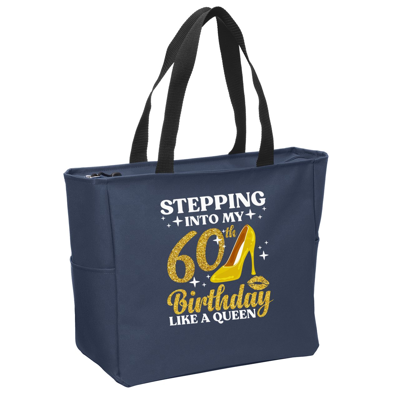 60th Birthday Art Ladies Girl Turning 60 Gag Idea Zip Tote Bag