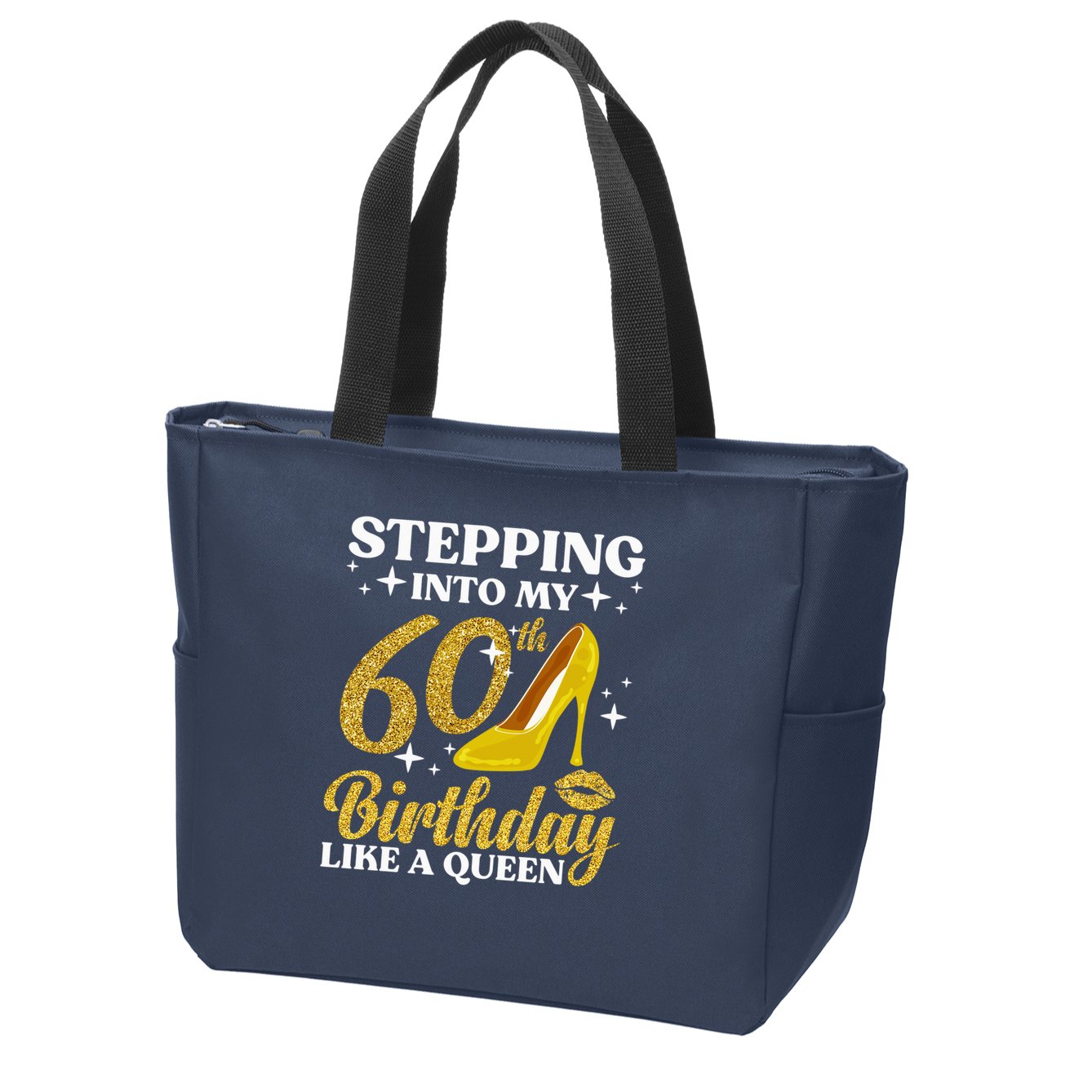 60th Birthday Art Ladies Girl Turning 60 Gag Idea Zip Tote Bag