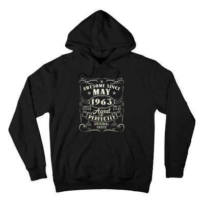 60th Birthday Awesome Since May 1963 60 Years Old Gift Hoodie