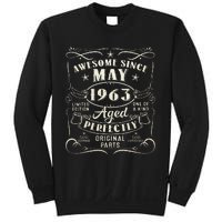 60th Birthday Awesome Since May 1963 60 Years Old Gift Sweatshirt