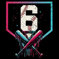 6th Birthday Baseball Home Plate Drip Ice Cream Sprinkle Gift 16 in Basic Backpack