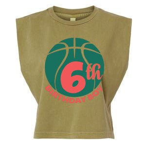 6th Birthday Boy Gift For Birthday Garment-Dyed Women's Muscle Tee