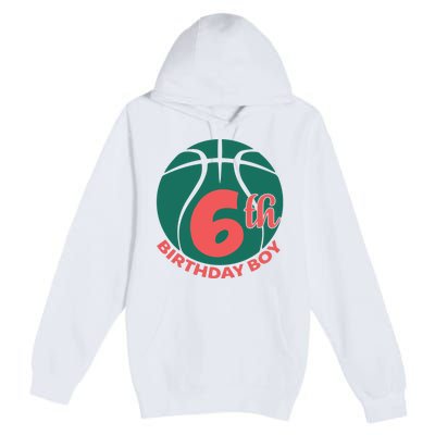 6th Birthday Boy Gift For Birthday Premium Pullover Hoodie