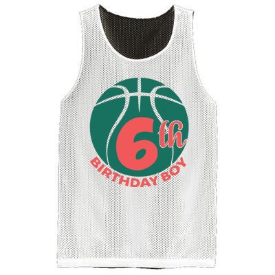 6th Birthday Boy Gift For Birthday Mesh Reversible Basketball Jersey Tank