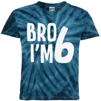 6th Birthday Boy Bro I’M 6 Year Old Six Bday Kids Tie-Dye T-Shirt