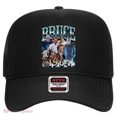 60th Birthday Bruce Winter Style High Crown Mesh Back Trucker Hat