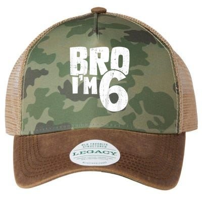 6th Birthday Boy Bro I’m 6 Year Old Legacy Tie Dye Trucker Hat