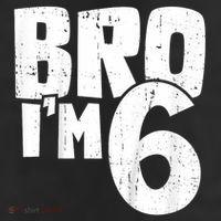 6th Birthday Boy Bro I’m 6 Year Old 7 Panel Mesh Trucker Snapback Hat
