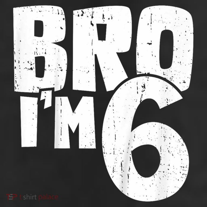 6th Birthday Boy Bro I’m 6 Year Old 7 Panel Mesh Trucker Snapback Hat