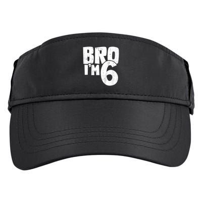 6th Birthday Boy Bro I’m 6 Year Old Adult Drive Performance Visor