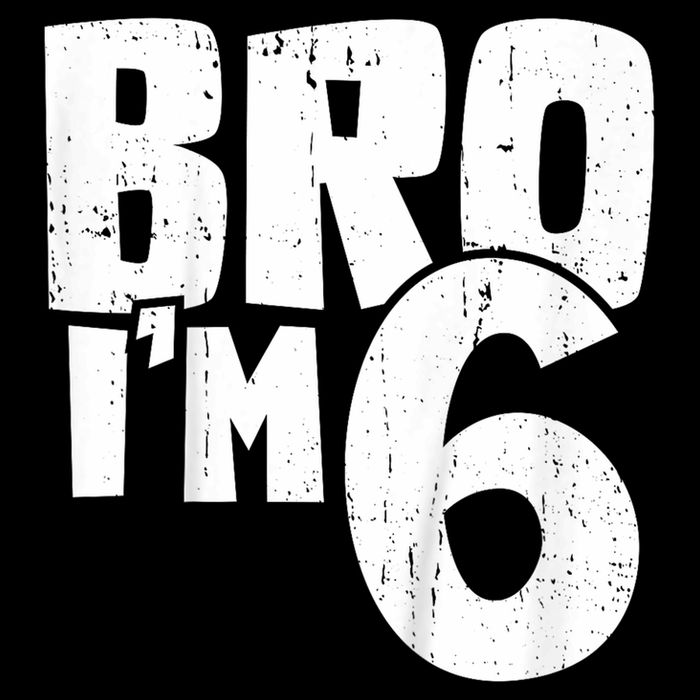 6th Birthday Boy Bro I’m 6 Year Old Zip Tote Bag
