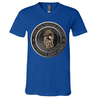6888th Battalion Black History Tribute V-Neck T-Shirt