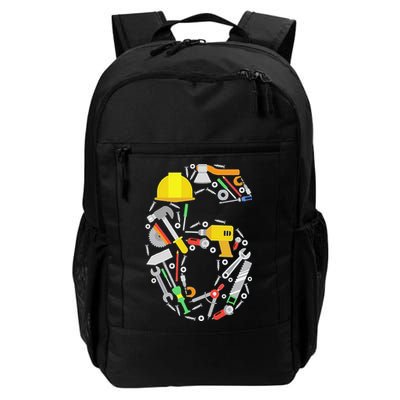 6th Birthday Builder Workman Handyman Tools Daily Commute Backpack