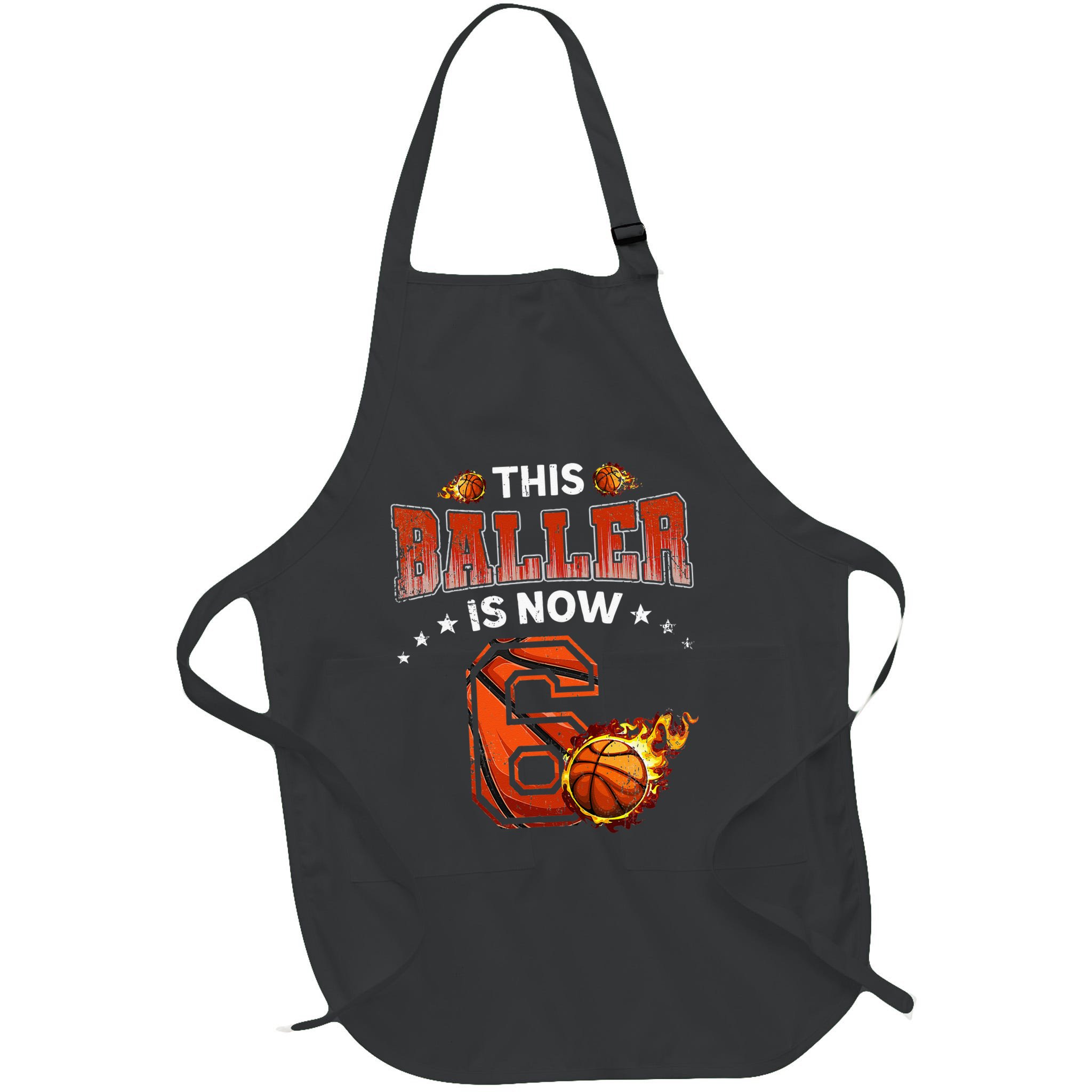 6th Birthday Basketball Player Gifts 6 Years Old Kids Apron