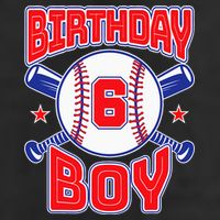 6th Birthday Baseball Big Number Six 6 Year Old Boy Girl 7 Panel Mesh Trucker Snapback Hat