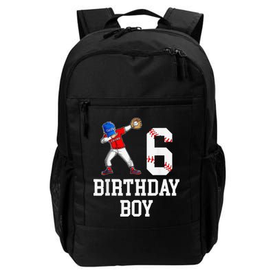 6th Birthday Baseball Big Number Six 6 Year Old Gift Backpack