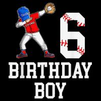 6th Birthday Baseball Big Number Six 6 Year Old Gift 16 in Basic Backpack