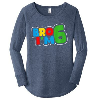 6th Birthday Boy Bro I’M 6 Year Old Four Party Women's Perfect Tri Tunic Long Sleeve Shirt