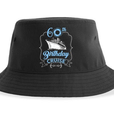 60th Birthday Cruise Sustainable Bucket Hat