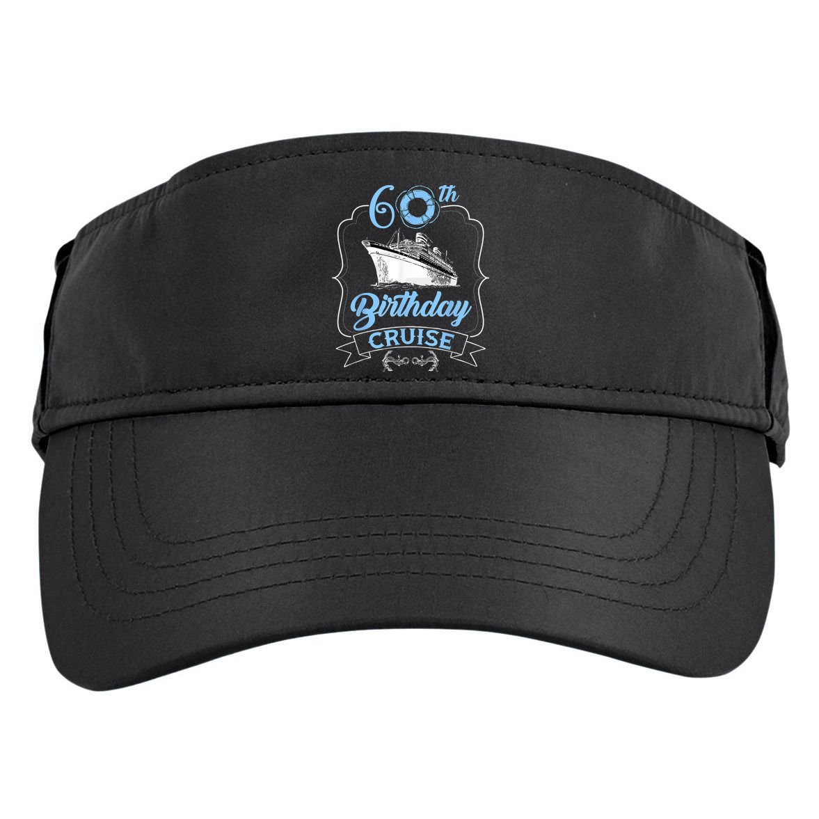 60th Birthday Cruise Adult Drive Performance Visor