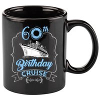 60th Birthday Cruise 11oz C Handle Ceramic Mug