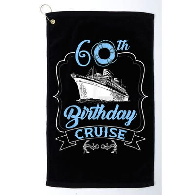 60th Birthday Cruise Golf Towel