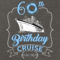 60th Birthday Cruise Cotton Canvas Backpack
