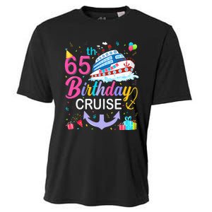 65th Birthday Cruise 65 Years Old Cruising Crew Bday Party Cooling Performance Crew T-Shirt