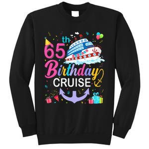 65th Birthday Cruise 65 Years Old Cruising Crew Bday Party Sweatshirt