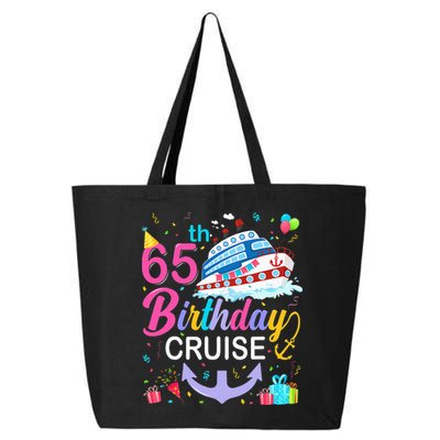65th Birthday Cruise 65 Years Old Cruising 25L Jumbo Tote