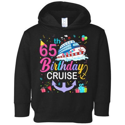 65th Birthday Cruise 65 Years Old Cruising Toddler Hoodie