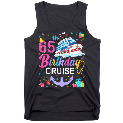 65th Birthday Cruise 65 Years Old Cruising Tank Top