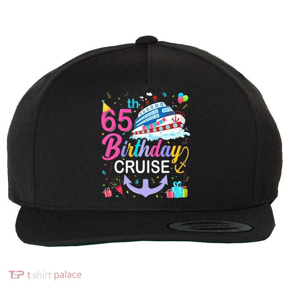 65th Birthday Cruise 65 Years Old Cruising Wool Snapback Cap