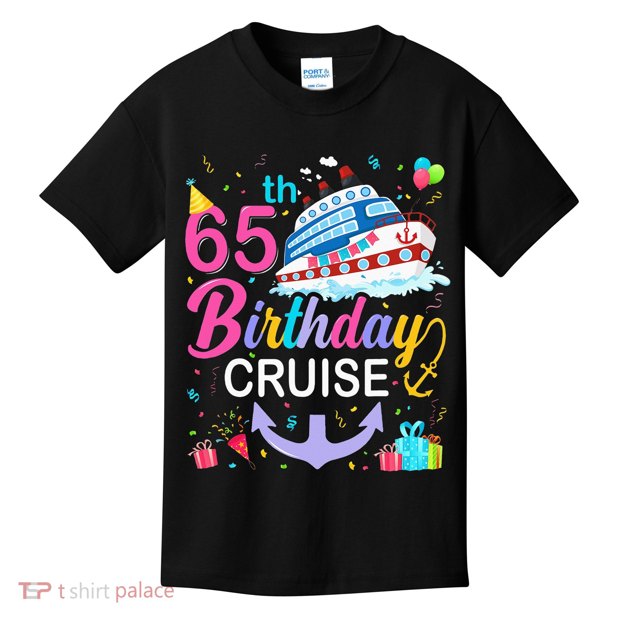 65th Birthday Cruise 65 Years Old Cruising Kids T-Shirt
